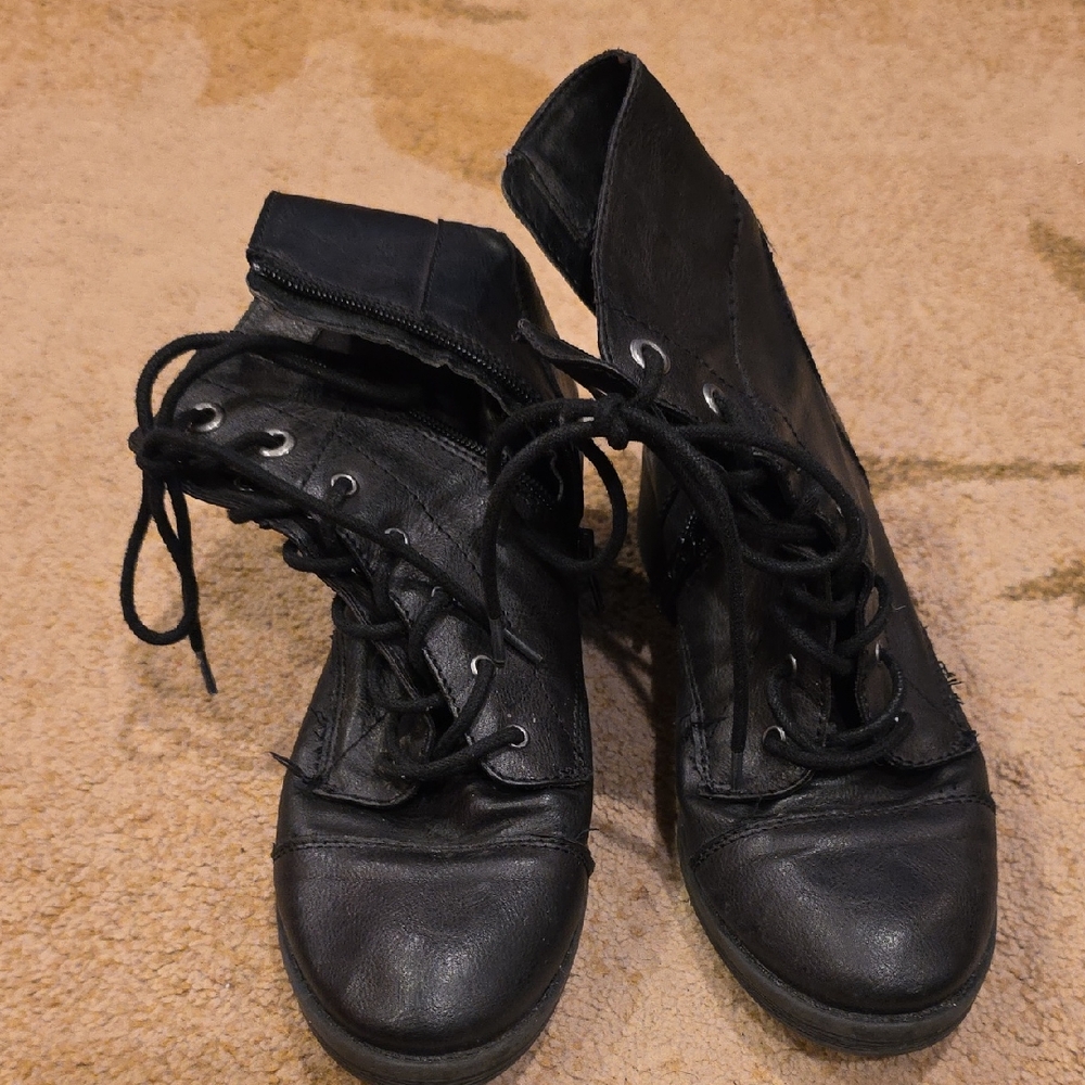 Black Combat Women's Boots